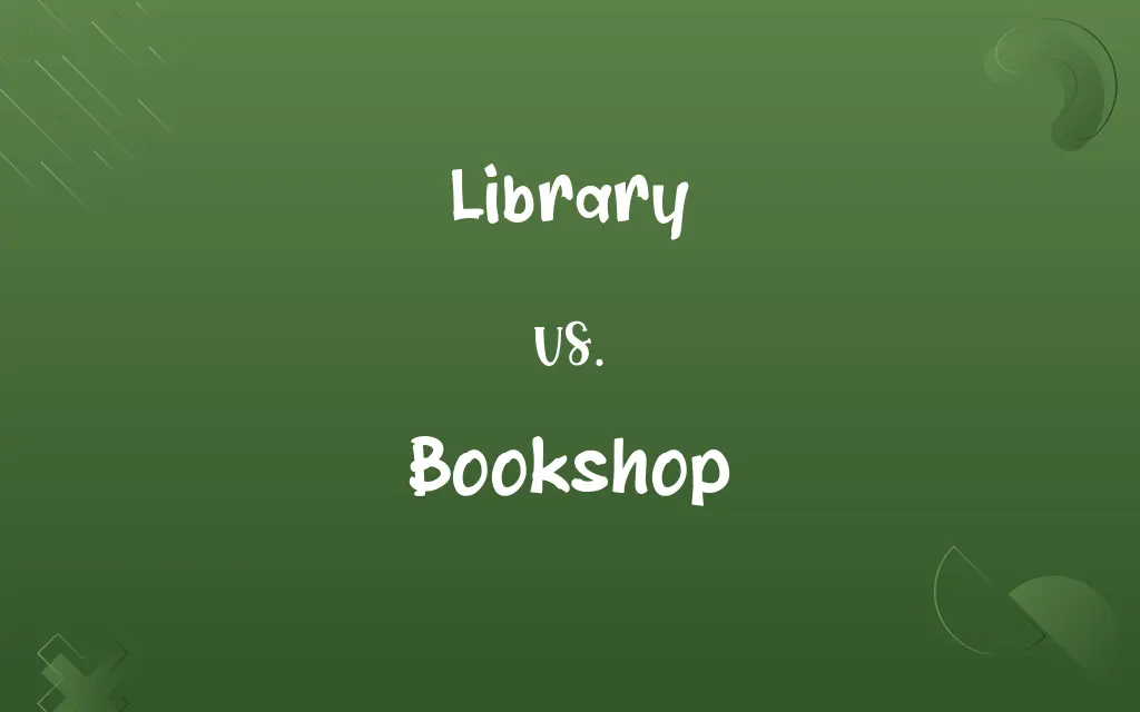Library vs. Bookshop