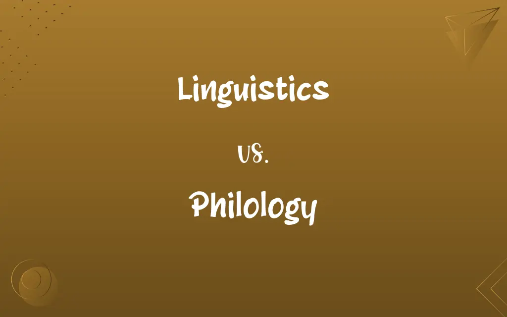 Linguistics vs. Philology