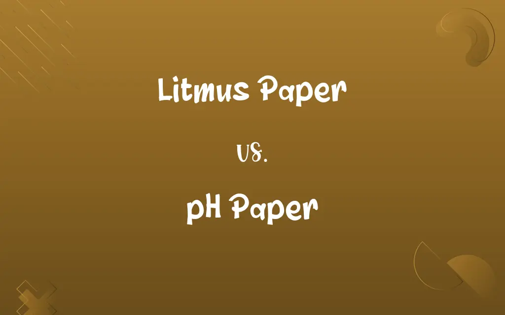 Litmus Paper vs. pH Paper