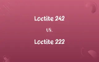 Loctite 242 vs. Loctite 222