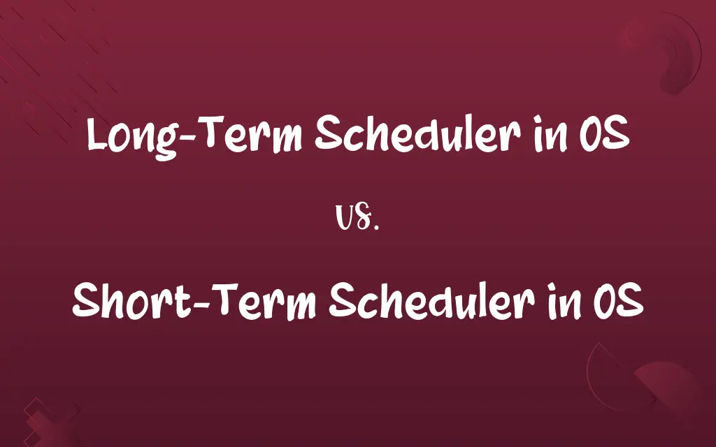 Long-Term Scheduler in OS vs. Short-Term Scheduler in OS