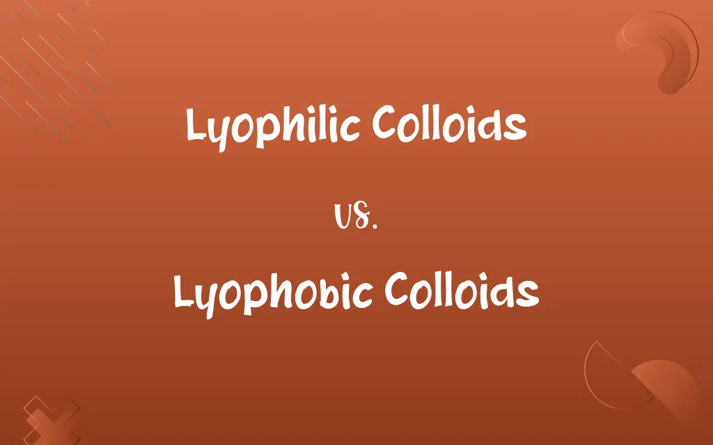 Lyophilic Colloids vs. Lyophobic Colloids