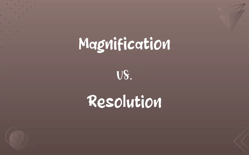 Magnification vs. Resolution