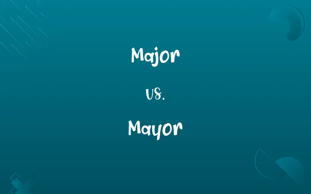 Major vs. Mayor