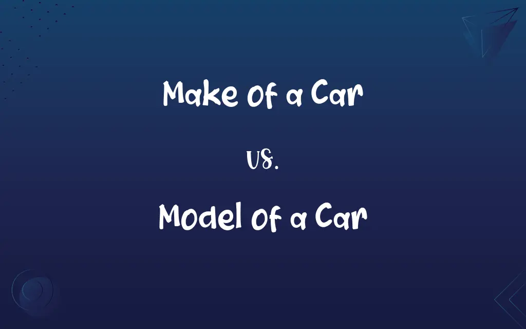 Make of a Car vs. Model of a Car