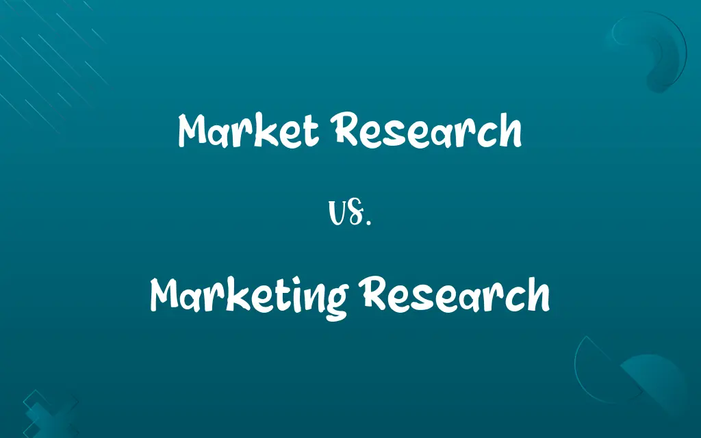 Market Research vs. Marketing Research