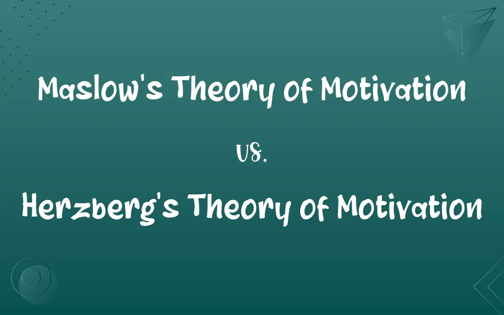 Maslow's Theory of Motivation vs. Herzberg's Theory of Motivation