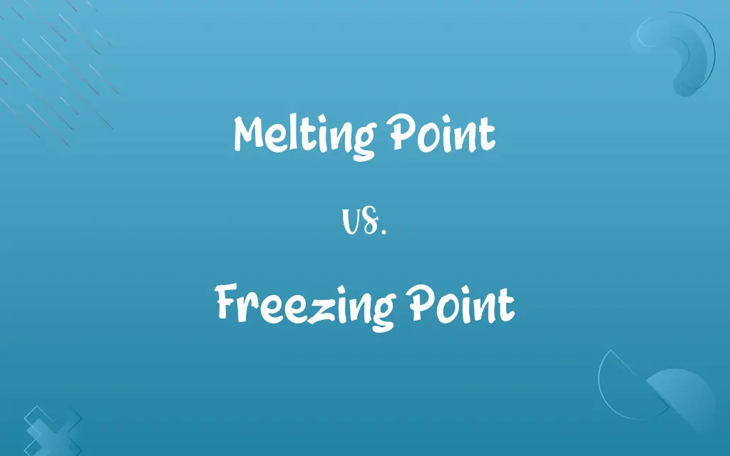 Melting Point vs. Freezing Point