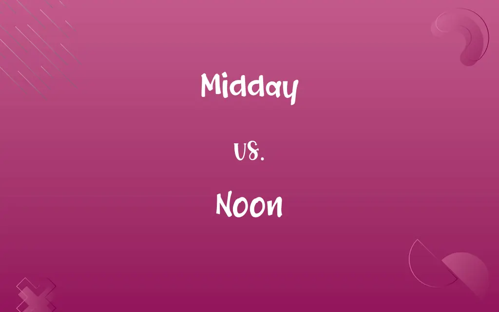Midday vs. Noon