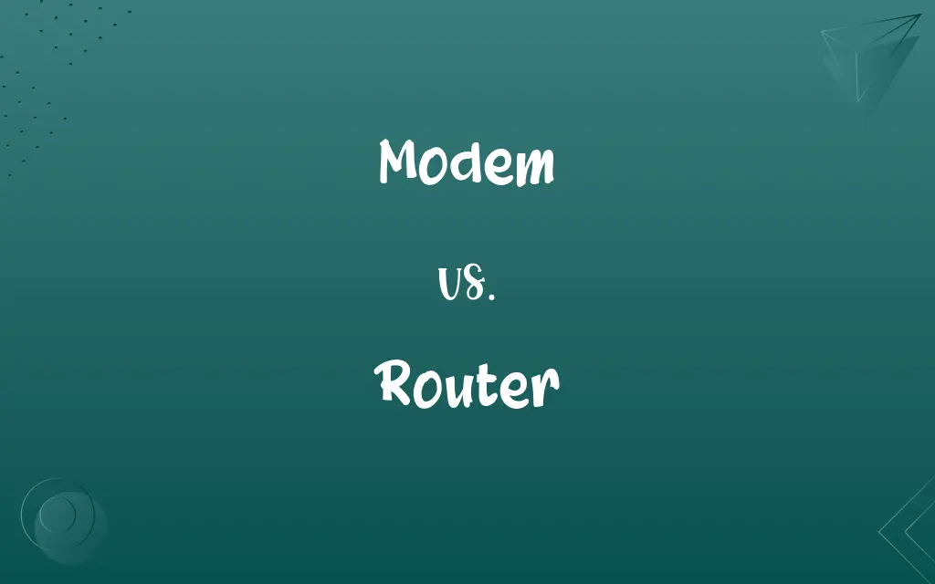 Modem vs. Router