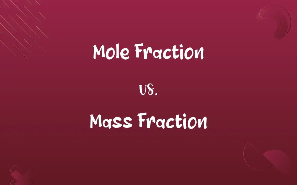 Mole Fraction vs. Mass Fraction