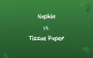 Napkin vs. Tissue Paper