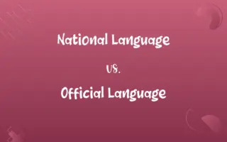 National Language vs. Official Language