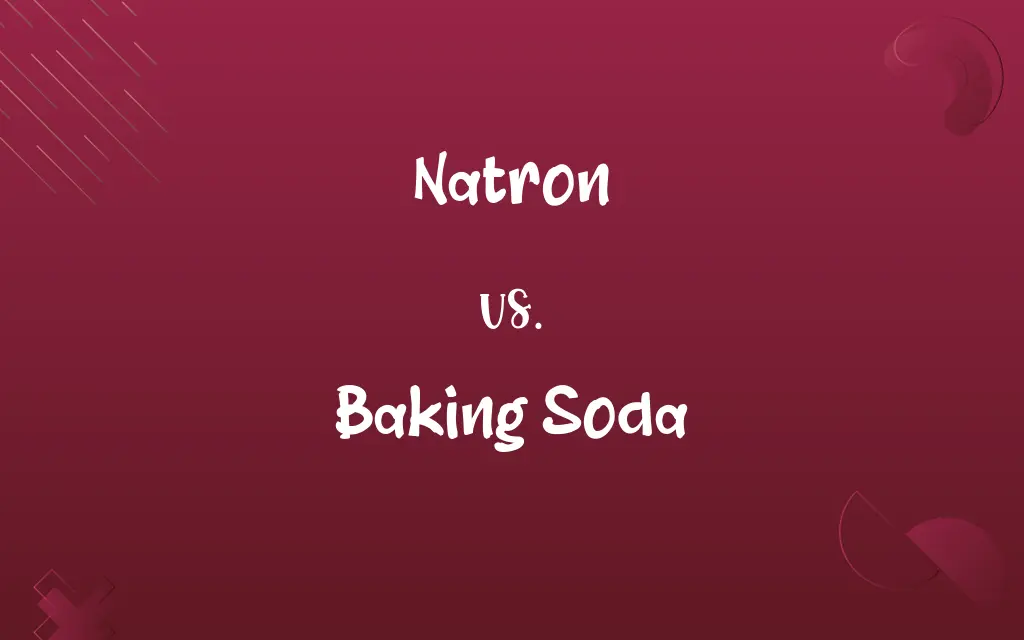 Natron vs. Baking Soda