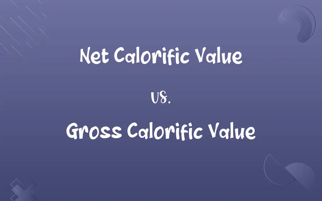 Net Calorific Value vs. Gross Calorific Value