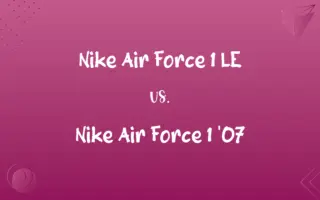 Nike Air Force 1 LE vs. Nike Air Force 1 '07