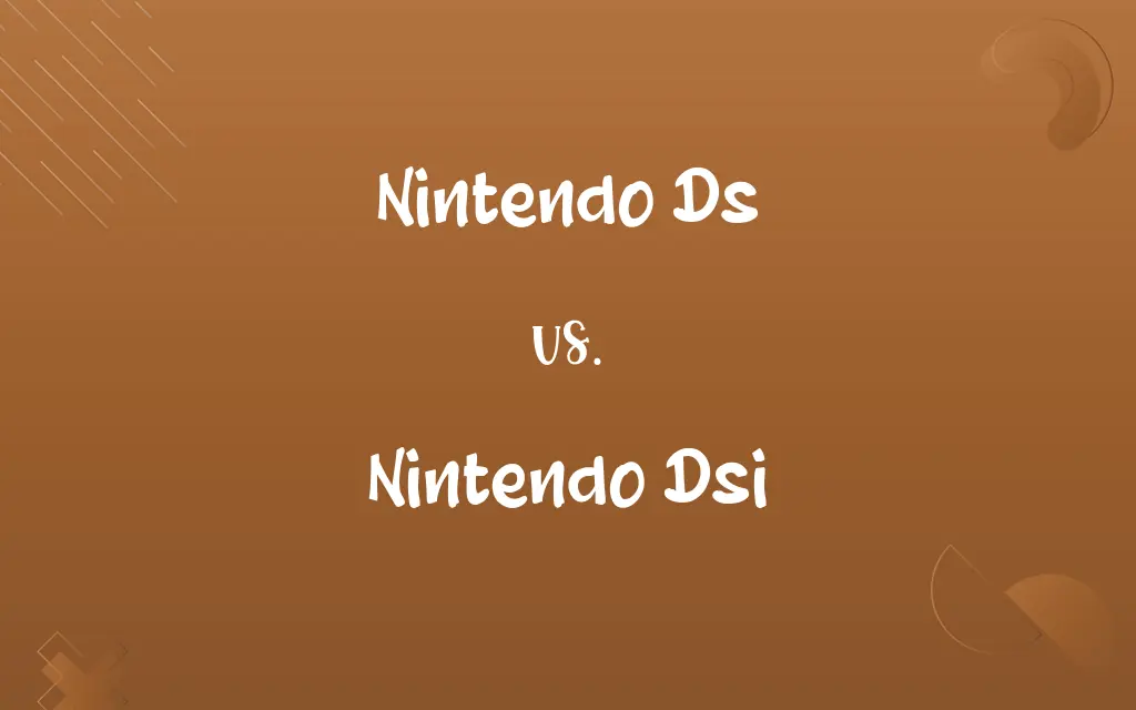 Nintendo Ds vs. Nintendo Dsi