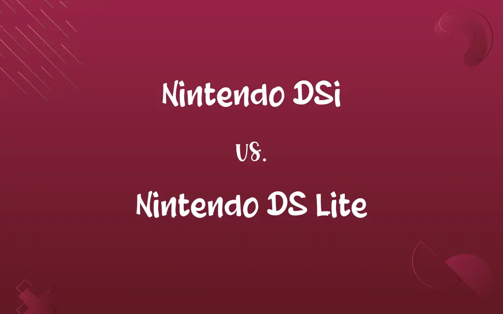 Nintendo DSi vs. Nintendo DS Lite