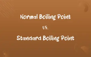 Normal Boiling Point vs. Standard Boiling Point