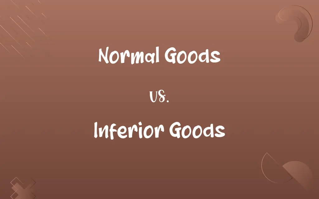 Normal Goods vs. Inferior Goods