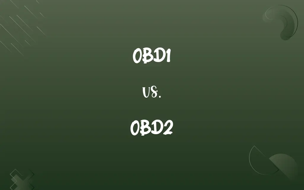 OBD1 vs. OBD2