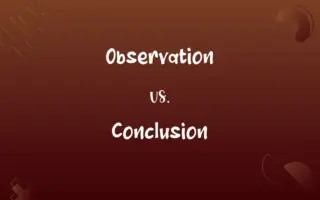 Observation vs. Conclusion