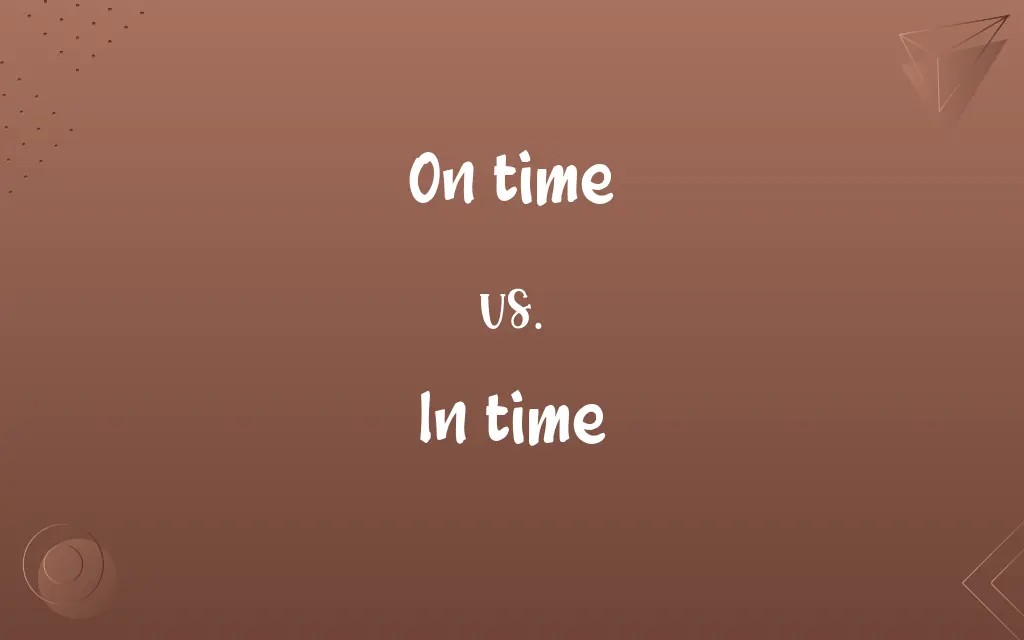 On time vs. In time