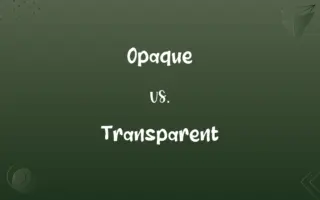 Opaque vs. Transparent