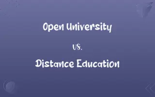 Open University vs. Distance Education