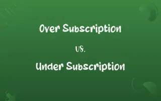 Over Subscription vs. Under Subscription