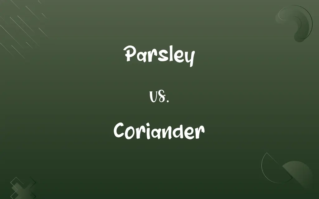 Parsley vs. Coriander