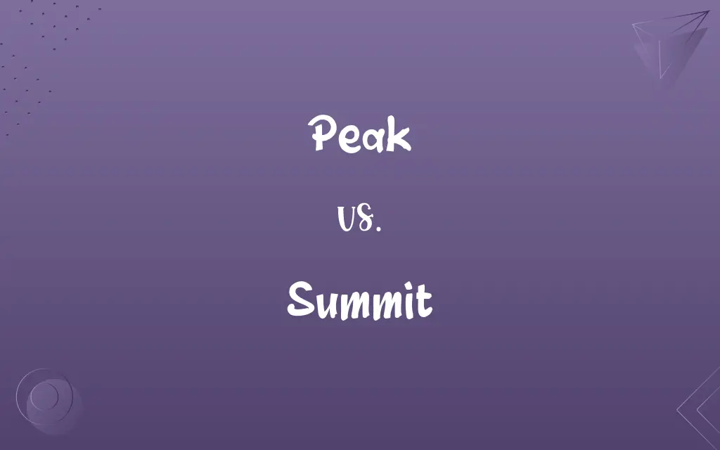 Peak vs. Summit