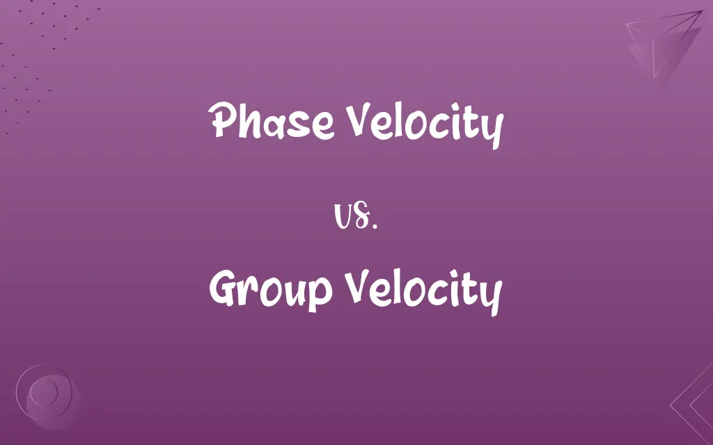 Phase Velocity vs. Group Velocity