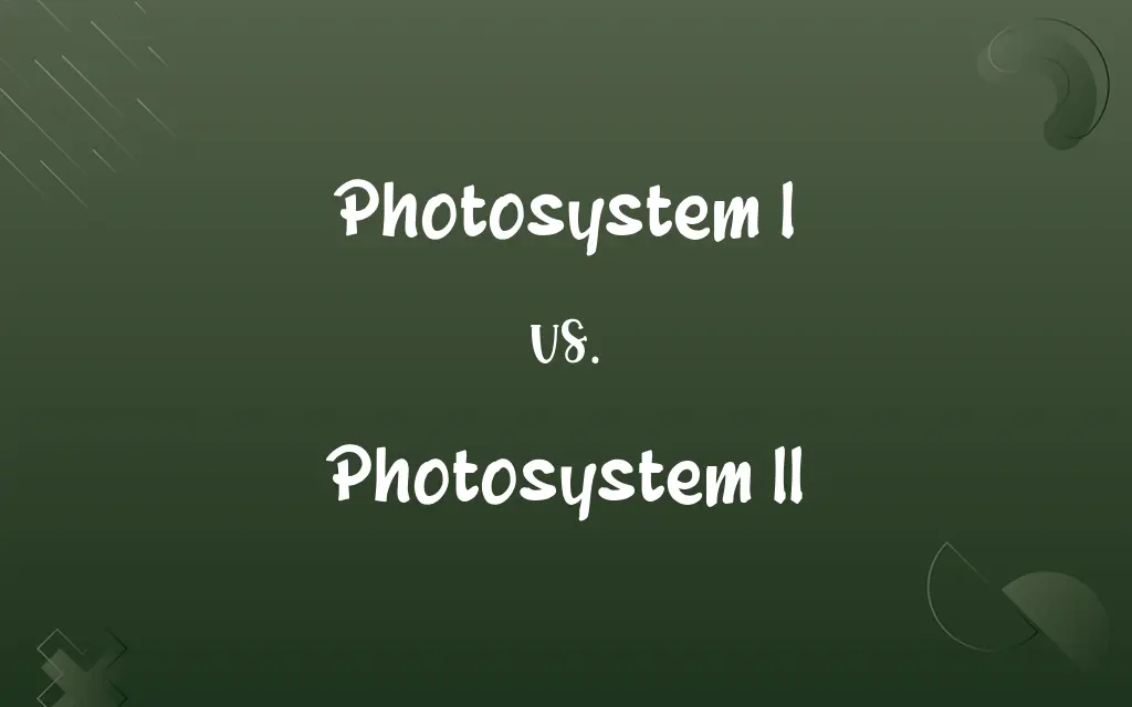 Photosystem I vs. Photosystem II