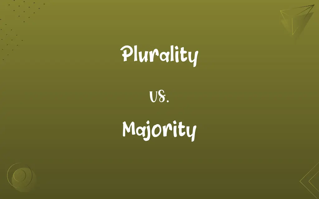 Plurality vs. Majority