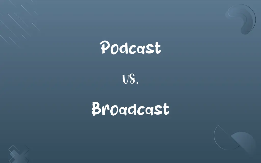 Podcast vs. Broadcast