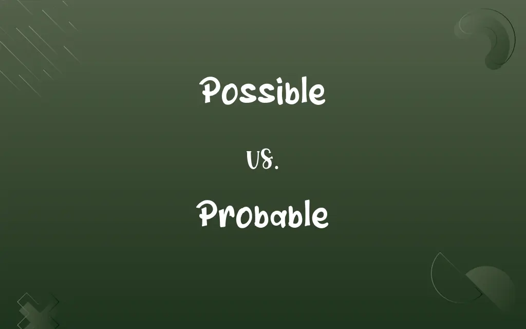 Possible vs. Probable