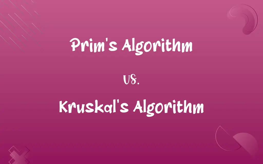 Prim's Algorithm vs. Kruskal's Algorithm