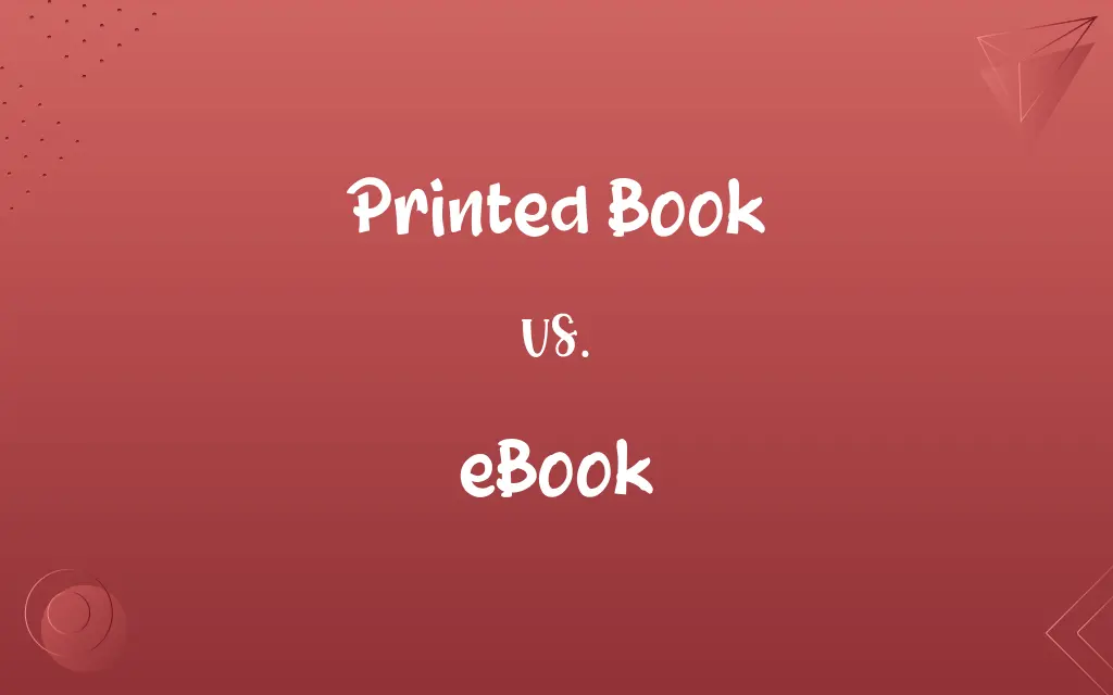 Printed Book vs. eBook