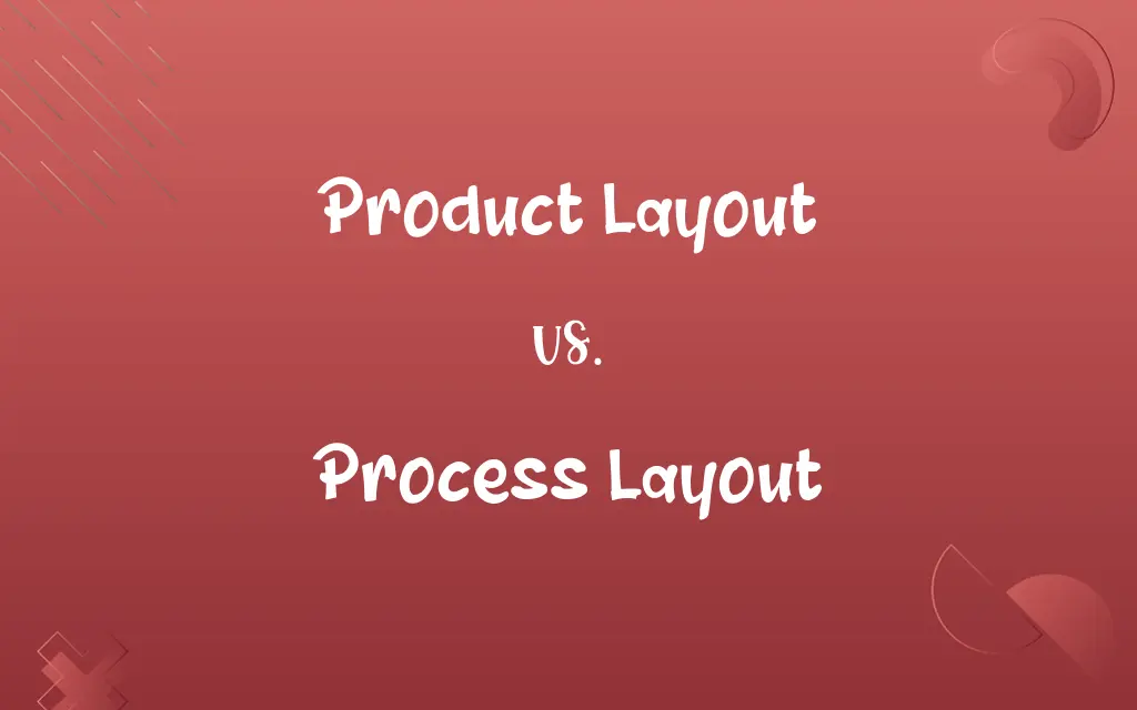 Product Layout vs. Process Layout