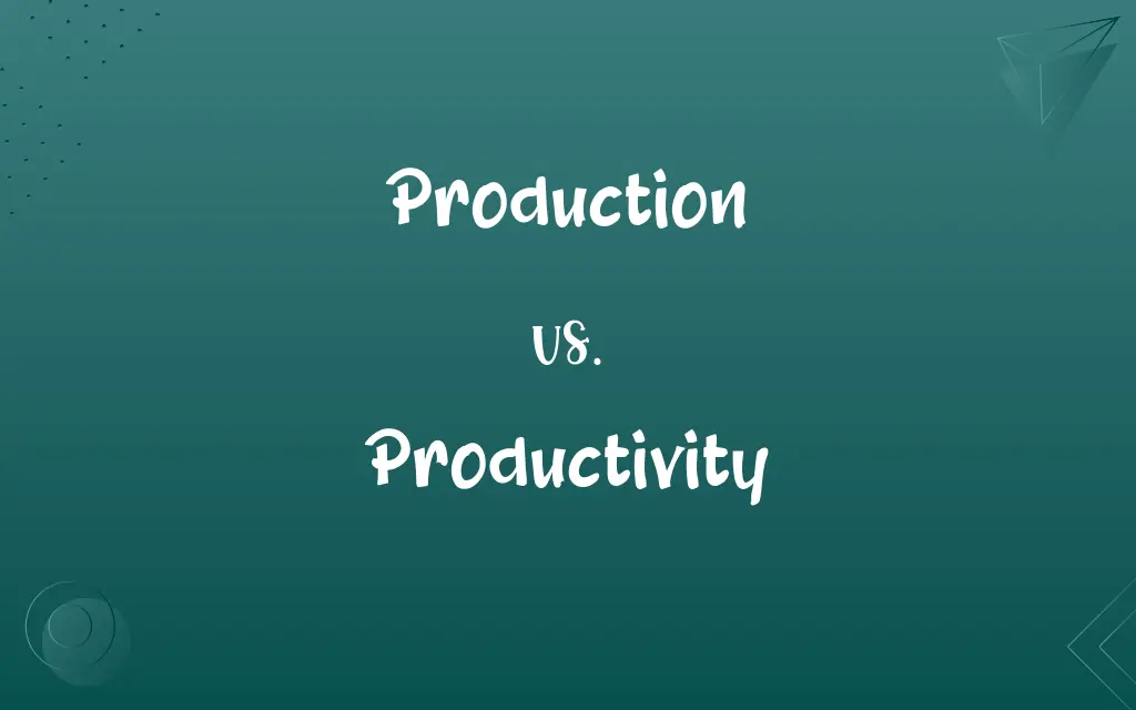 Production vs. Productivity