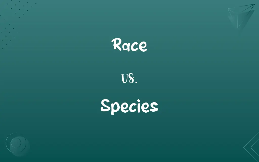 Race vs. Species