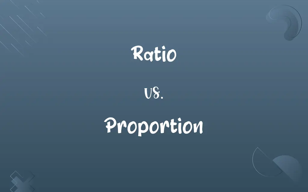 Ratio vs. Proportion