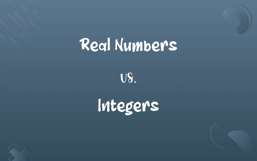 Real Numbers vs. Integers