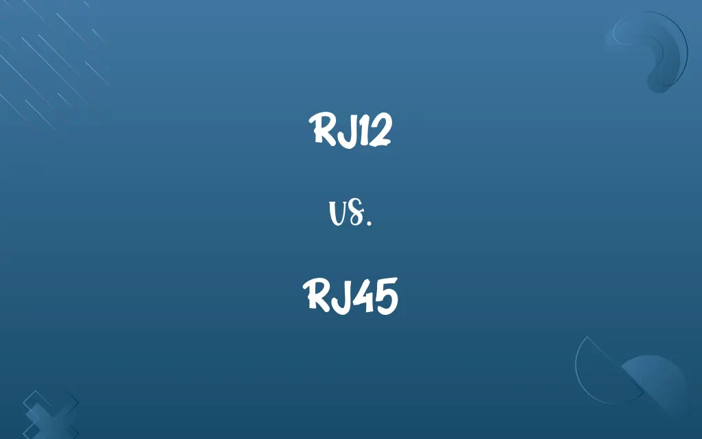RJ12 vs. RJ45