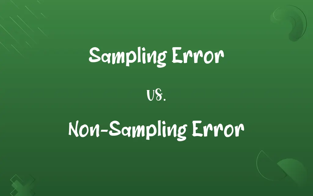 Sampling Error vs. Non-Sampling Error