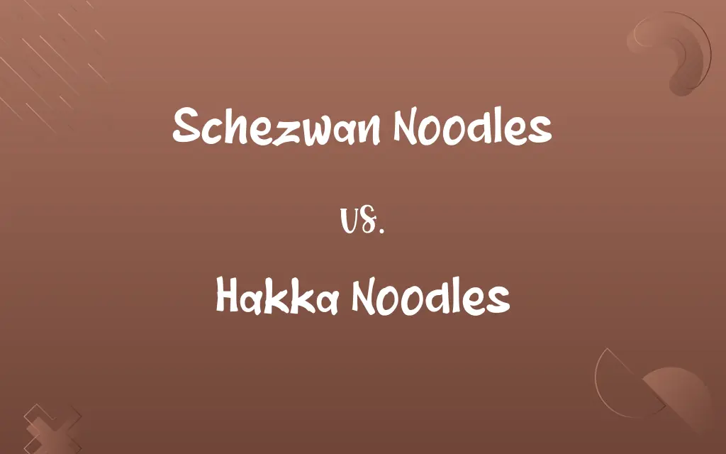 Schezwan Noodles vs. Hakka Noodles