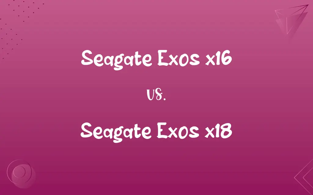 Seagate Exos x16 vs. Seagate Exos x18