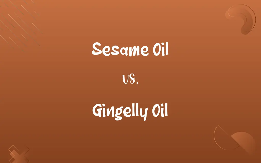 Sesame Oil vs. Gingelly Oil