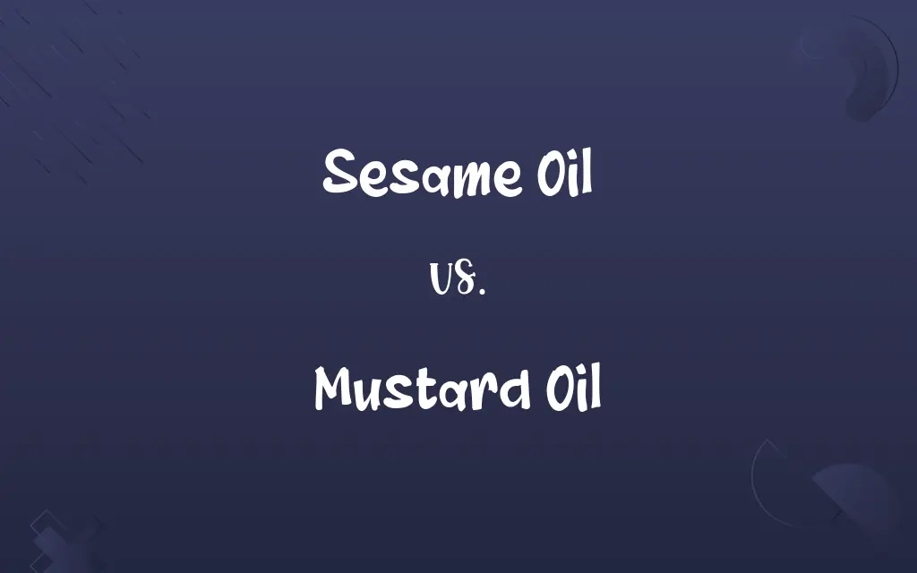 Sesame Oil vs. Mustard Oil